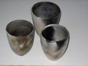 "Sawdust Fired Set (Open Pots)"