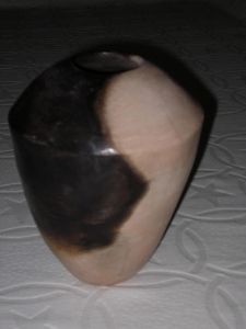 "Medium Saw Dust Fired Pot"