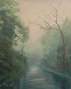 "A Misty Morning,Hogs Back"