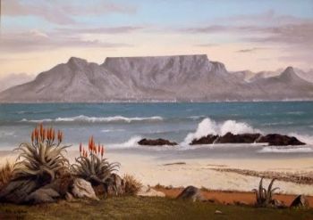 "Table Mountain from Bloubergstrand "