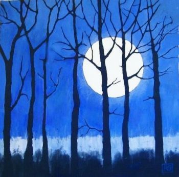"Trees in the Moonlight"