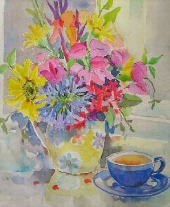 "Vase With Teacup"