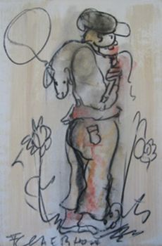 "Man Carrying Pig"