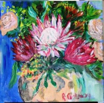 "Proteas from my garden"