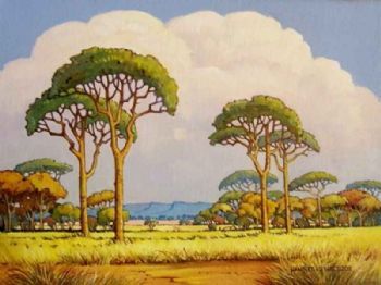 "Bushveld Tranquillity (Pierneef Style)"
