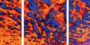 "Triptych Abstract"