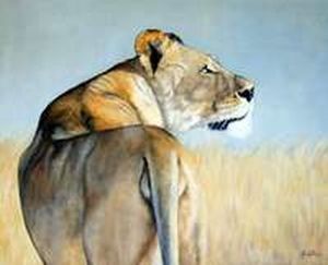 "Lioness Looking Back"