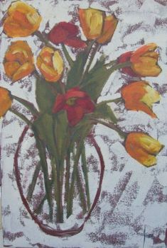 "Red and Yellow Tulips"
