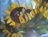 "Sunflowers on Canvas"