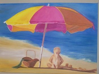 "Ayden on the beach"