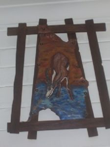 "Springbok at Waterhole"