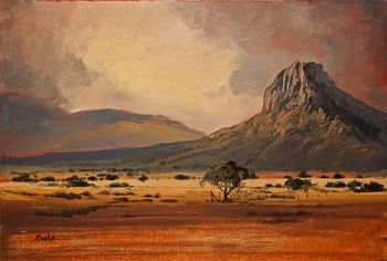 "Karoo evening storm brewing"