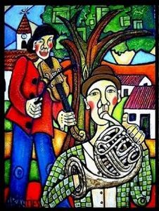 "duet for violin and french horn ..."
