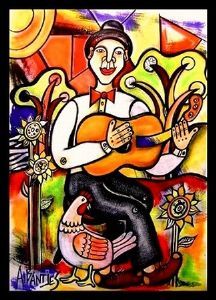 "Music and a chicken ..."
