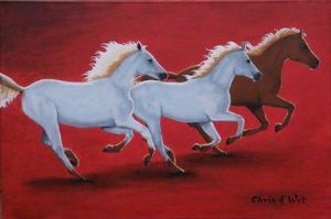 "Running horses of Camarque"