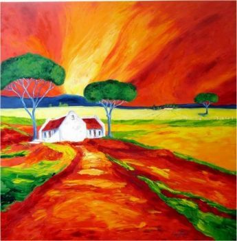 "Sundown in the farm"