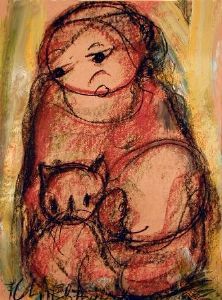 "Figure With Cat"