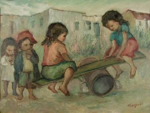 "Children on Seesaw"