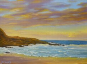 "Golden Sunset at Victoria Bay"