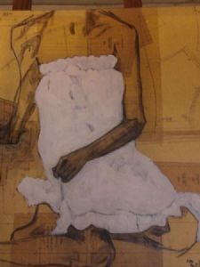 "Woman in White Night Dress"