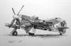 "Hawker Typhoon MK-1B Parked"