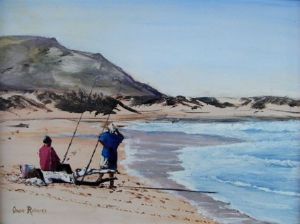 "Wild Beach Fishermen"
