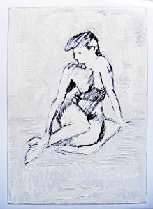 "Alex Seated Front Pose"