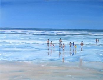 "On the beach"