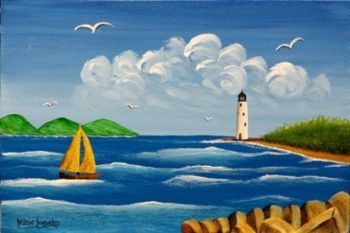 "Sailing near Lighthouse"
