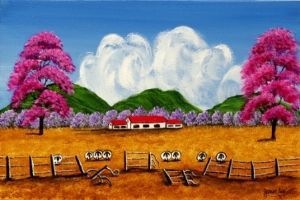 "Peaceful Sheep Farm"