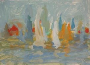 "Yacht at Waterfrong"