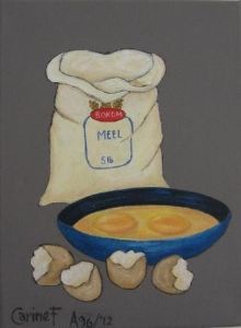 "Eggs on Grey"