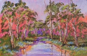 "Sunset trees"