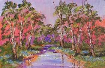 "Sunset trees"