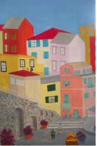 "panel1 Cinque Terre,Part of 3 Panels"