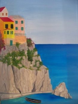 "panel3 Cinque Terre,Part of 3 Panels"