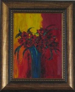 "Poppies in vase"