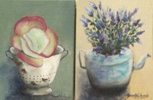"African Pigs Ear&Bunch of Lavendar"