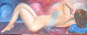 "Nude with Blues"
