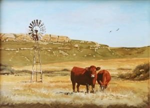 "Waterkloof Cattle with Windmill"