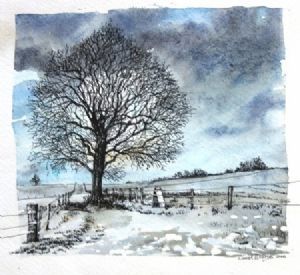 "Sentinel in the Road Up a Hill"