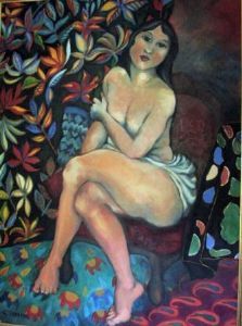 "Seated Nude"