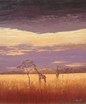 "Bushveld with Giraffes"