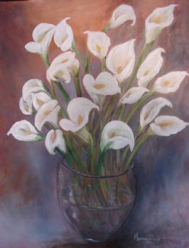 "Arum Lilies in Vase"