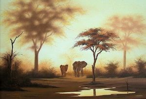 "Sunset Elephant"