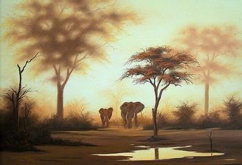 "Sunset Elephant"