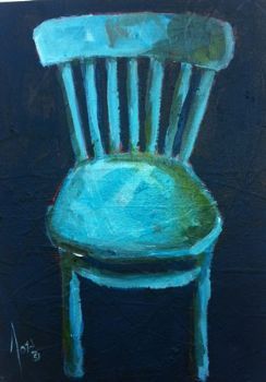 "Kitchen Turquoise Chair"