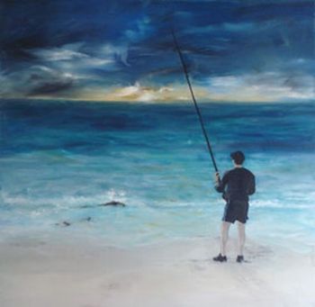 "Fishing Early Morning"
