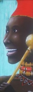 "Happy African Woman"