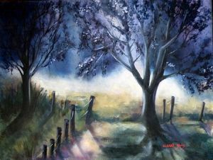 "In the misty moonlight"
